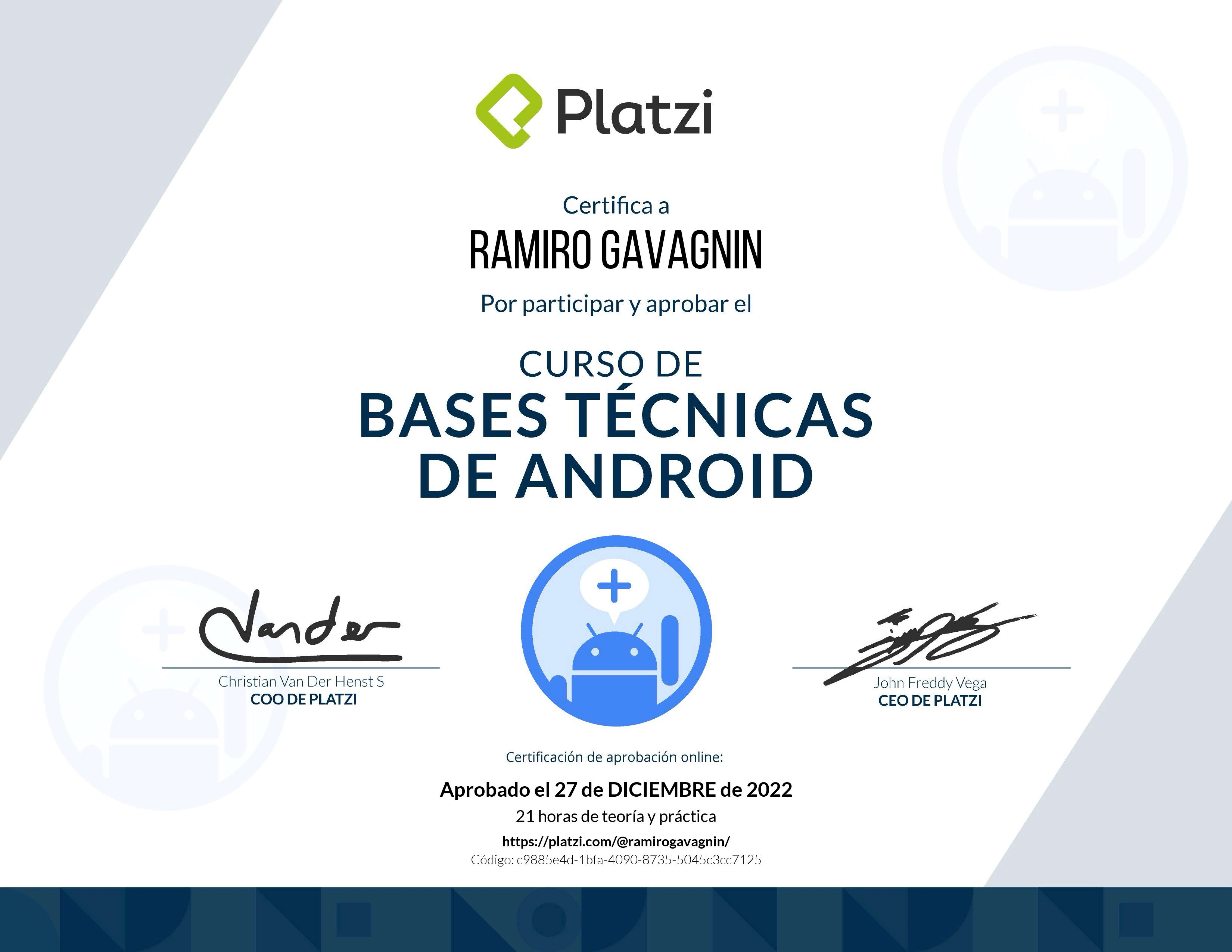 Android Technical Basics Course